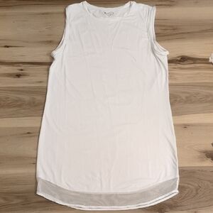EUC Athleta Sunlover UPF Lightweight Tank Dress White Medium